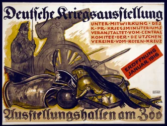 Poster Advertising a German War Exhibition